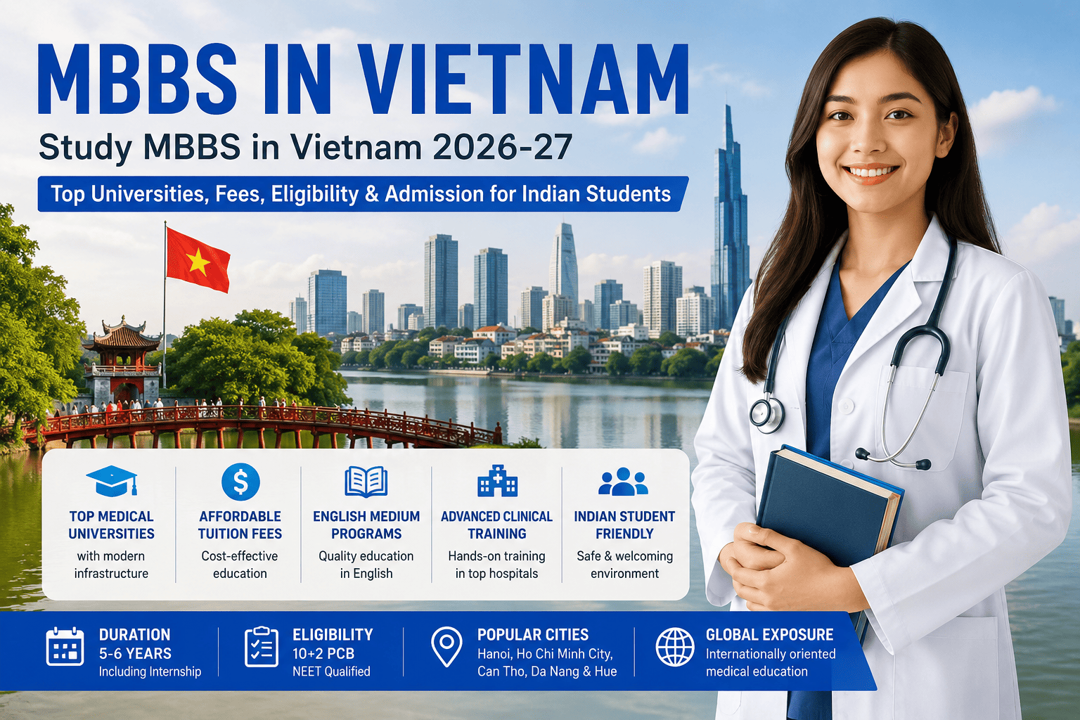 MBBS in Vietnam 2026-27 | Top NMC-Approved Universities, Fees