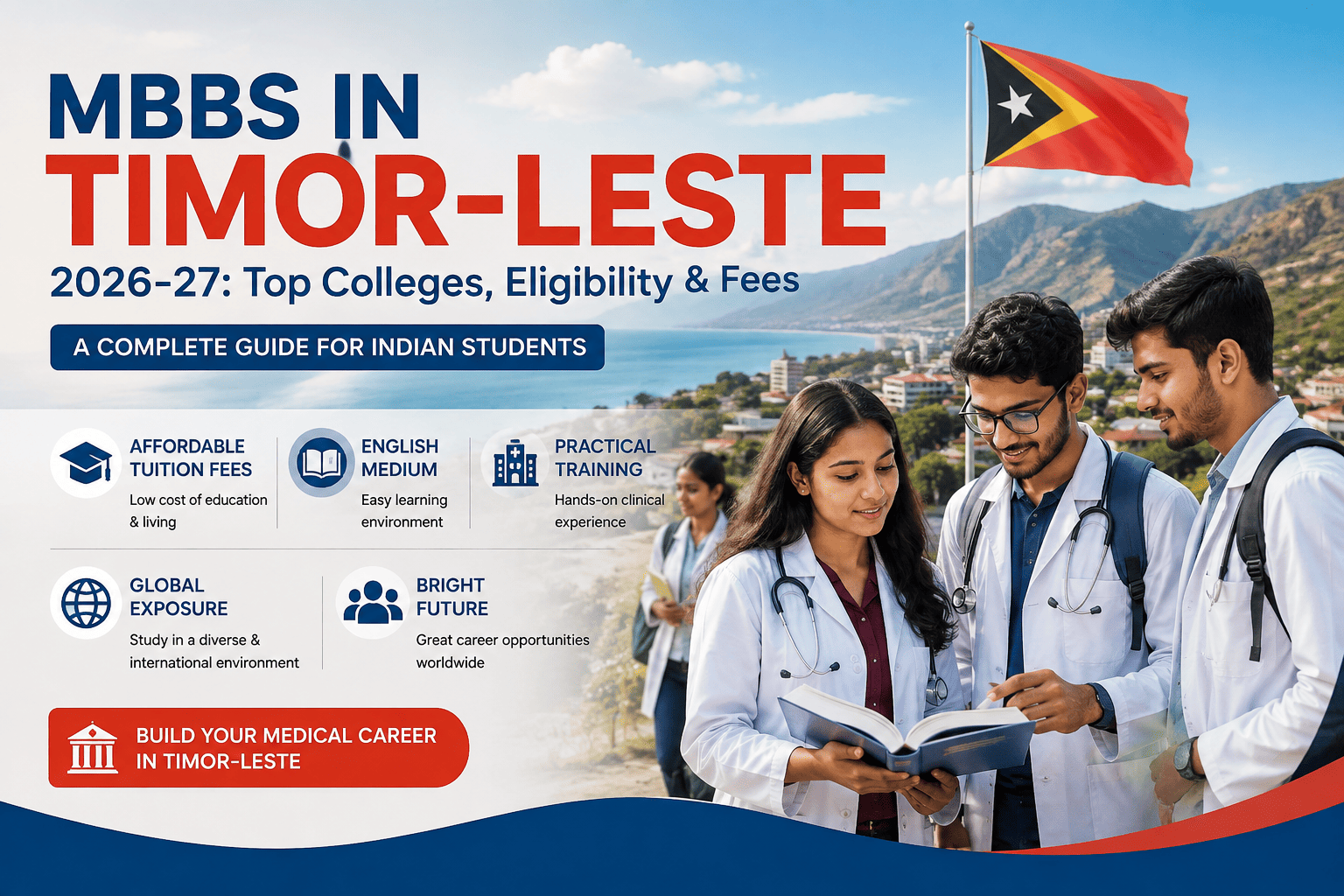 Study MBBS in Timor-Leste 2026-27: Fees, Eligibility & Admission